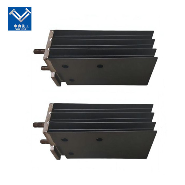 Titanium anode for electrolytic chlorine dioxide generator